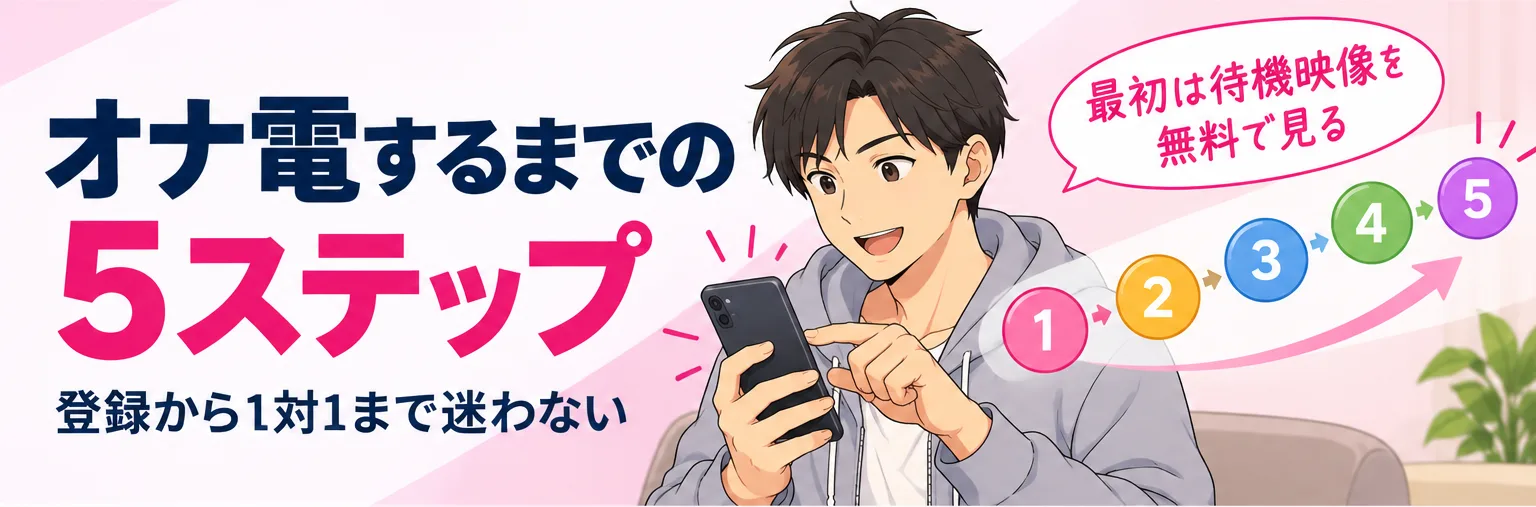 オナ電するまでの5ステップ