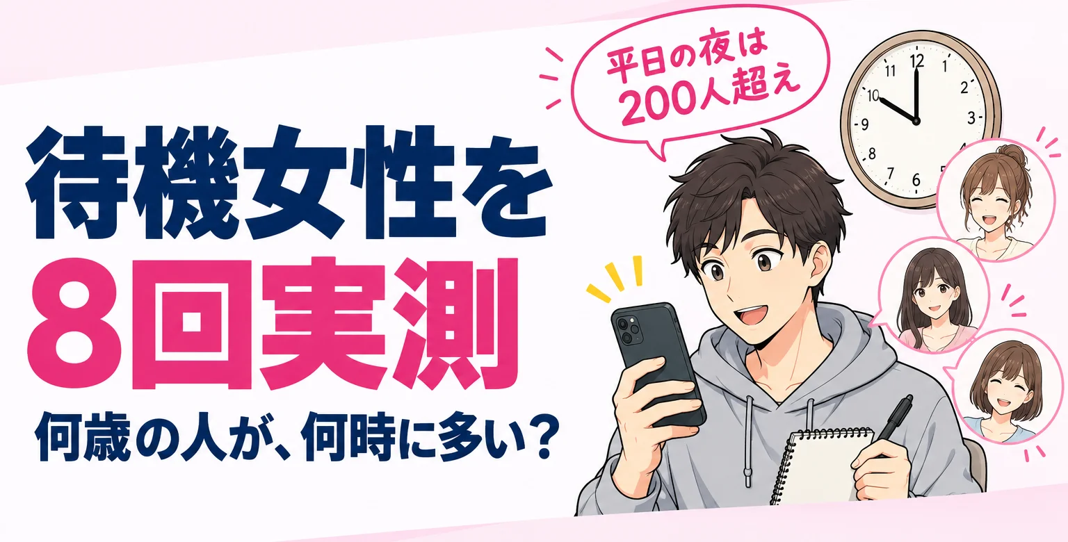 待機女性を8回実測。平日の夜は200人超え
